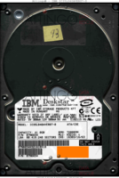 IBM Deskstar IC35L040AVER07-0 07N6654 AUG-2001 HUNGARY  PATA front side