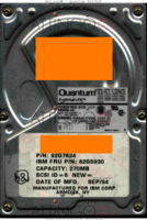 Quantum ProDrive LPS 92G7624 92G7624 SEP/94 Japan  SCSI back side