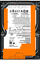 Seagate Barracuda 7200.10 ST3320820AS 9BJ13G-500 07086 WU 3.AAC SATA front side