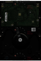 Seagate Barracuda 7200.11 ST3500320AS 9BX154-303 10514 KRATSG SD1A SATA back side