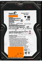 Seagate Barracuda 7200.11 ST3500320AS 9BX154-303 09115 KRATSG SD1A SATA back side