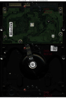 Seagate Barracuda 7200.11 ST3500820AS 9BX134-505 09013 KRATSG SD25 SATA back side