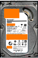 Seagate Barracuda ST2000DM001 1CH164-302 13376 SU CC26 SATA front side