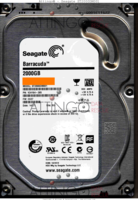 Seagate Barracuda ST2000DM001 1CH164-305 14171 SU CC27 SATA front side