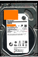 Seagate Barracuda ST2000DM001 1CH164-306 14311 TK CC29 SATA front side