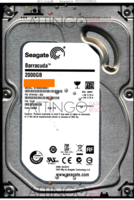 Seagate Barracuda ST2000DM001 9YN164-302 12345 TK CC4C SATA front side