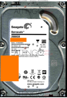 Seagate Barracuda ST2000DM001 9YN164-302 12423 SU CC4C SATA front side