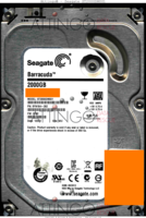 Seagate Barracuda ST2000DM001 9YN164-302 12373 WU CC4C SATA front side