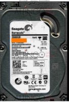 Seagate Barracuda ST2000DM001 9YN164-500 12413 SU CC4B SATA front side