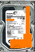 Seagate Barracuda ST2000DM001 9YN164-500 13056 WU CC4B SATA front side