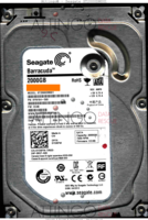 Seagate Barracuda ST2000DM001 9YN164-500 12422 SU CC4B SATA front side