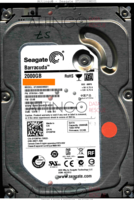 Seagate Barracuda ST2000DM001 9YN164-500 12415 SU CC4B SATA front side