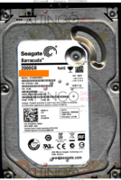 Seagate Barracuda ST2000DM001 9YN164-500 12393 SU CC4B SATA front side