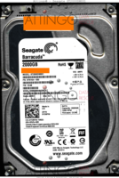 Seagate Barracuda ST2000DM001 9YN164-500 12363 SU CC4B SATA front side