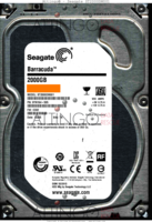 Seagate Barracuda ST2000DM001 9YN164-505 13335 TK CC82 SATA front side