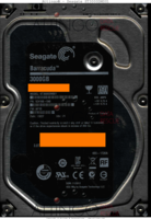 Seagate Barracuda ST3000DM001 1CH166-040 13227 TK AP15 SATA front side