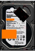 Seagate Barracuda ST3000DM001 1CH166-300 13055 TK CC43 SATA front side