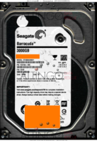 Seagate Barracuda ST3000DM001 1CH166-300 13096 TK CC43 SATA front side