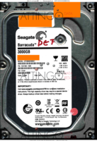 Seagate Barracuda ST3000DM001 1CH166-505 13354 WU CC44 SATA front side