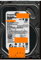 Seagate Barracuda ST3000DM001 1CH166-510 14312 TK CC27 SATA front side