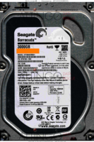 Seagate Barracuda ST3000DM001 9YN166-500 12504 WU CC4B SATA back side