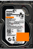 Seagate Barracuda ST3000DM001 9YN166-500 13031 TK CC4B SATA front side