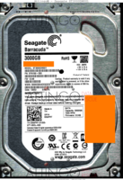 Seagate Barracuda ST3000DM001 9YN166-500 13053 TK CC4B SATA front side