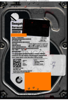 Seagate Barracuda ST3000DM001 9YN166-500 12503 WU CC4B SATA back side