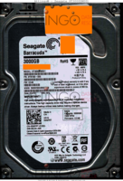 Seagate Barracuda ST3000DM001 9YN166-500 12412 WU CC4B SATA front side