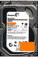 Seagate Barracuda ST3000DM001 9YN166-570 12217 TK CC9B SATA front side