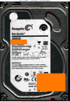 Seagate Barracuda ST3000DM001 9YN166-570 13082 SU CC9F SATA front side