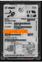 Seagate Barracuda ST32171W 9C6011-030  SINGAPORE 0682 SCSI front side