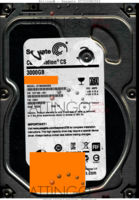 Seagate Constellation CS ST3000NC002 1DY166-001 13256 TK CN01 SATA front side