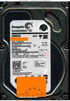 Seagate Constellation CS ST3000NC002 1DY166-003 15042 TK CN03 SATA front side
