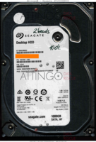 Seagate Desktop HDD ST1000DM003 1SB10C-300 12SEP2015 SU CC41 SATA front side