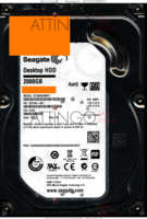 Seagate Desktop HDD ST2000DM001 1ER164-301 15211 TK CC25 SATA front side