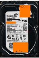 Seagate Desktop HDD ST3000DM001 1ER166-501 15194 WU CC25 SATA back side