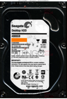 Seagate Desktop HDD ST4000DM000 1F2168-568 13427 WU CC52 SATA front side