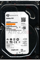 Seagate Desktop HDD ST5000DM000 1FK178-568 01NOV2016 WU CC49 SATA front side