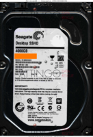 Seagate Desktop SSHD ST4000DX001 1CE168-300 14182 TK CC44 SATA front side