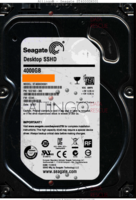 Seagate Desktop SSHD ST4000DX001 1CE168-300 14187 TK CC44 SATA front side