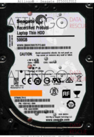 Seagate Laptop Thin HDD ST500LT012 1DG142-566 15093 SU 0001SDM1 SATA front side