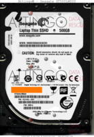 Seagate Laptop Thin SSHD ST500LM000 1EJ162-301 14223 WU SM14 SATA front side