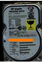 Seagate Medalist 4321 ST34321A 9K2003-653 9921 ML2 3.41 PATA front side