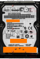 Seagate Momentus 7200.4 ST9160412AS 9HV14C-070 10141 WU 0003LVM1 SATA front side