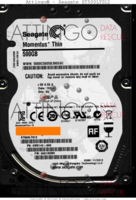 Seagate Momentus ST500LT012 9WS142-500 13206 SU 0001SDM1 SATA front side