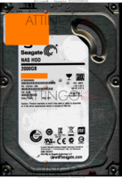 Seagate NAS HDD ST2000VN000 1H3164-500 13496 WU SC42 SATA front side