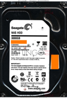 Seagate NAS HDD ST3000VN000 1H4167-505 14163 WU SC43 SATA front side