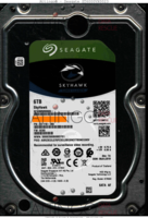 Seagate SkyHawk ST6000VX0023 2EF110-300 09JUL2019 TK SC60 SATA front side