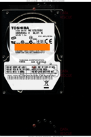 Toshiba C WL01 S MK1252GSX HDD2H04 N.A. CHINA  SATA front side